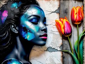 ELEGÂNCIA FEMININA COM TULIPA II BY AI