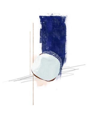ABSTRATO MINIMALISTA AZUL 1