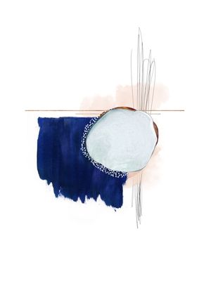 ABSTRATO MINIMALISTA AZUL 2
