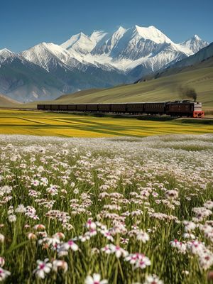 TREM ALÉM DAS MONTANHAS - UMA VIAGEM PELO CORAÇÃO DO TIBET I - BY AI