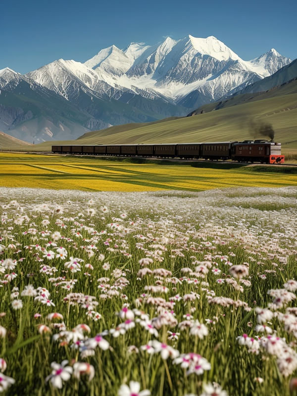TREM ALÉM DAS MONTANHAS - UMA VIAGEM PELO CORAÇÃO DO TIBET I - BY AI