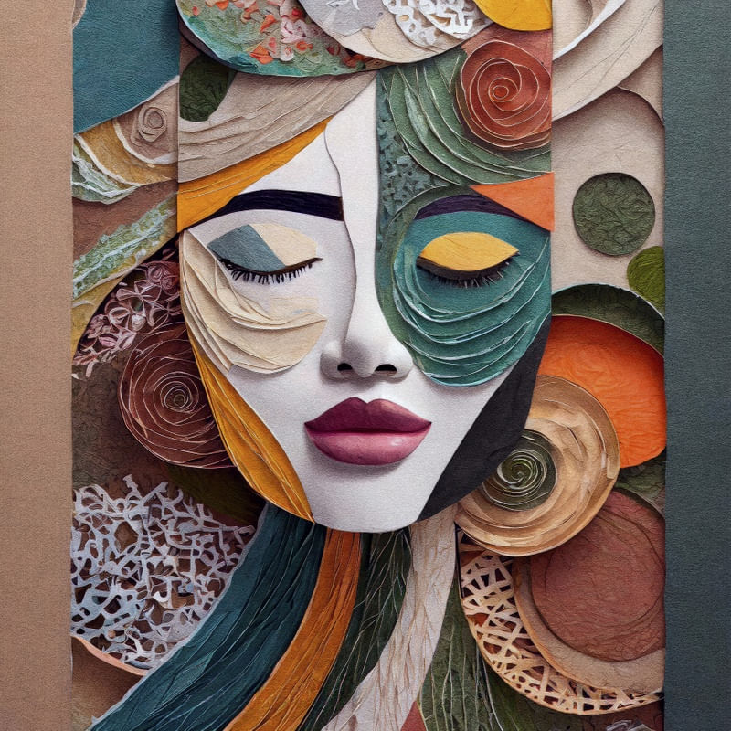 ORGANIC COLLAGE 56 - BY AI