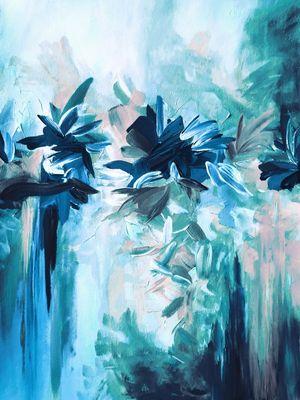 DECONSTRUCTING THE GARDEN 3 - ABSTRATO FLORAIS COLORIDO BOTANICO PINTURA