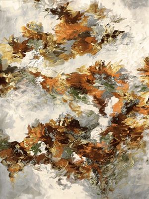 WHEN WE WERE MERMAIDS 1 ABSTRATO ORGANICO ELEGANTE PINTURA