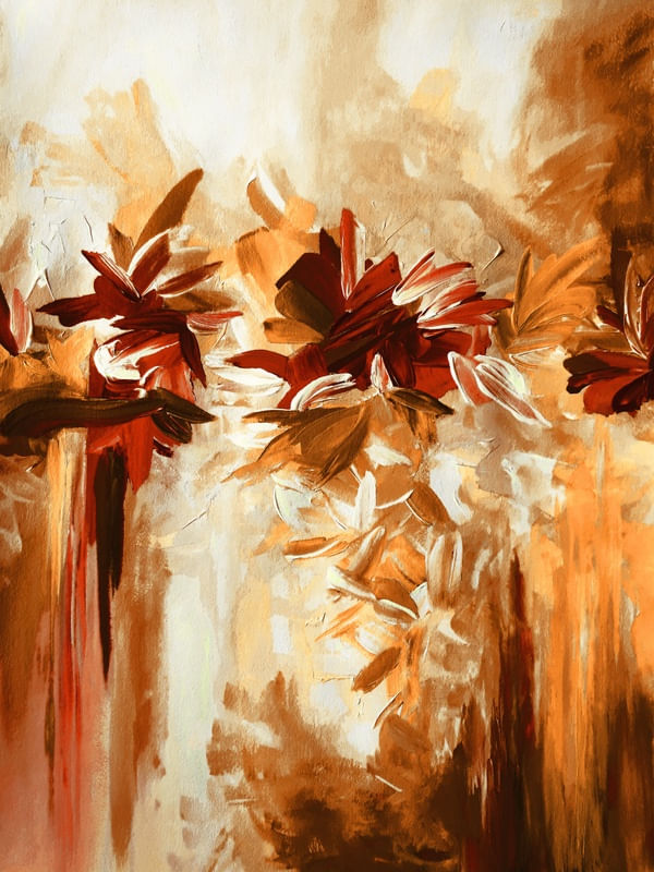 DECONSTRUCTING THE GARDEN 7 - ABSTRATO FLORAIS COLORIDO BOTANICO PINTURA
