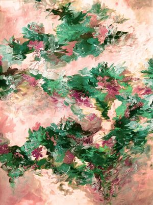 WHEN WE WERE MERMAIDS 9 ABSTRATO ORGANICO ELEGANTE PINTURA