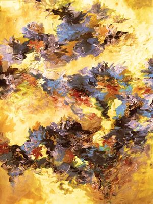 WHEN WE WERE MERMAIDS 10 ABSTRATO ORGANICO ELEGANTE PINTURA