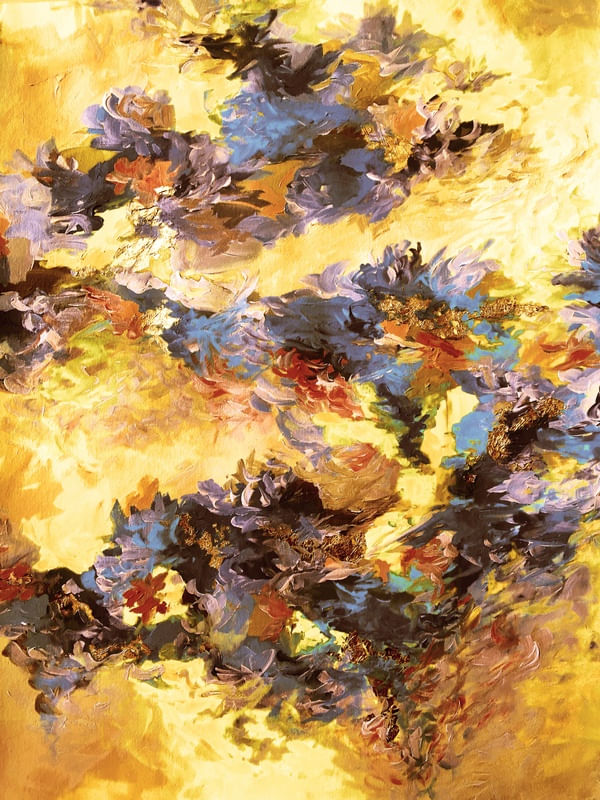 WHEN WE WERE MERMAIDS 10 ABSTRATO ORGANICO ELEGANTE PINTURA