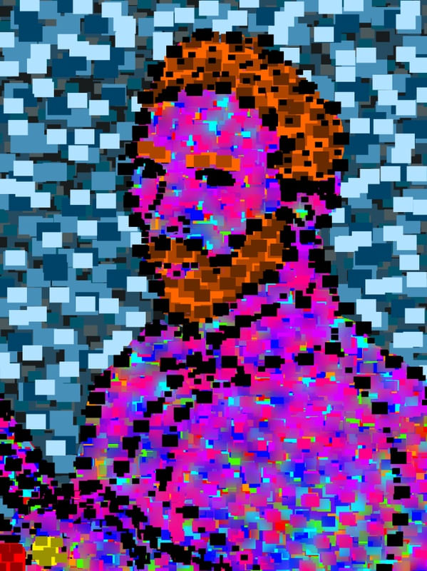 VINCENT VAN GOGH EM PIXELS - PIXEL ART