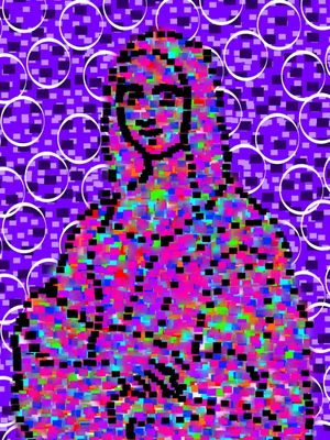 MONALISA EM PIXELS - PIXEL ART