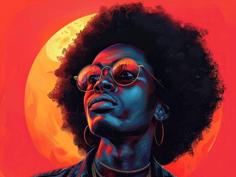 AFRO MAN AMERICANA BY AI