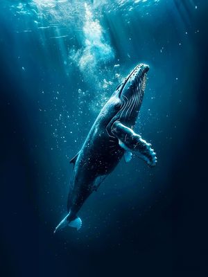 BALEIA E O OCEANO - BY AI