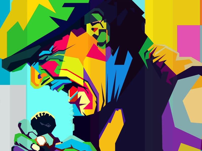 ACDC ROCK AND ROLL POP ART WPAP