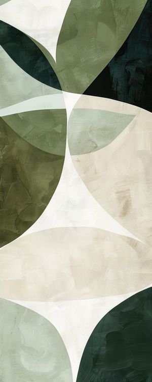 ABSTRACT MINIMALISM IN DIVERSE GREENS BY AI