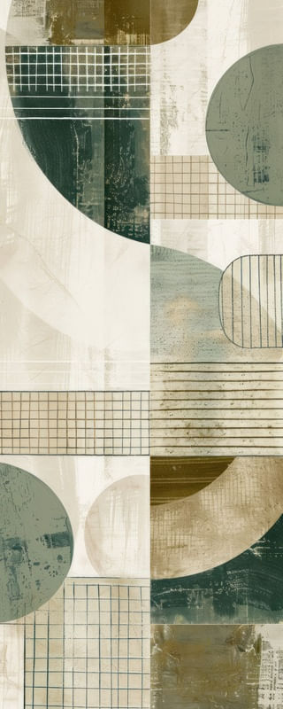 ABSTRACT MINIMALISM OF GEOMETRIC NATURE BY AI