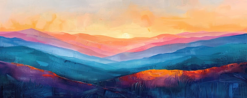 DAWN IN THE HILLS BY AI
