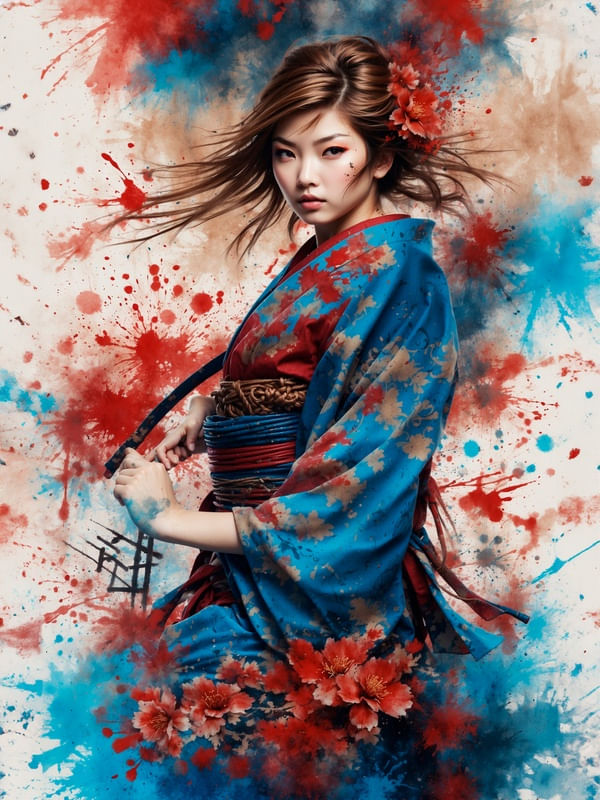 SAMURAI WARRIOR TATTOO ART BY AI