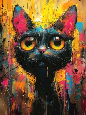 BEGGING CAT BY AI
