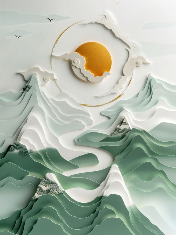 OLIVE GREEN DREAMSCAPE BY AI