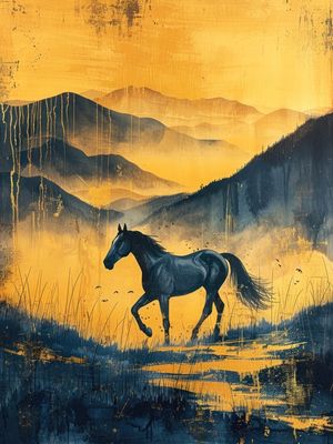 BLUE SERENADE IN THE STEPPE BY AI