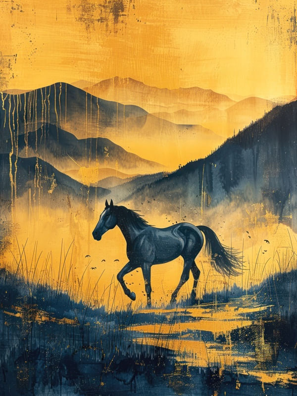 BLUE SERENADE IN THE STEPPE BY AI