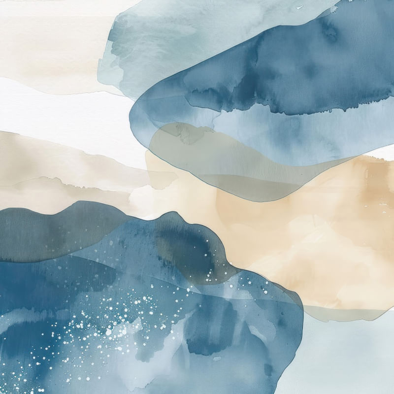 ELEGANT BLUE SPOTS - 3 - BY AI