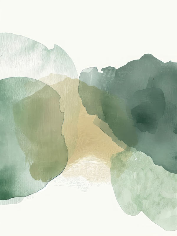 WATERCOLOR MINIMALIST SHAPES - 1 - BY AI