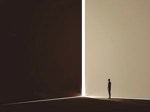 GATE OF RADIANT SILHOUETTE BY AI