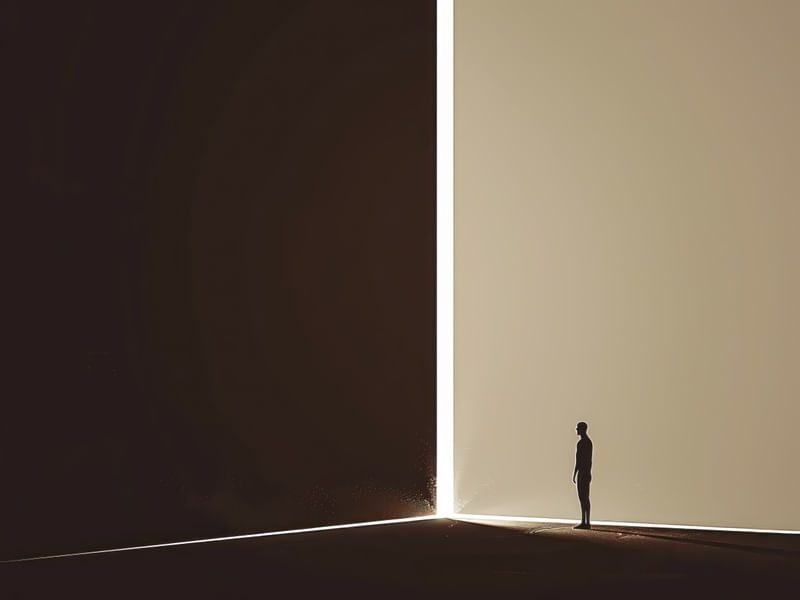 GATE OF RADIANT SILHOUETTE BY AI
