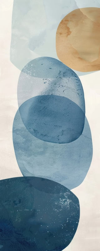 ELEGANT BLUE SPOTS - 5 - BY AI