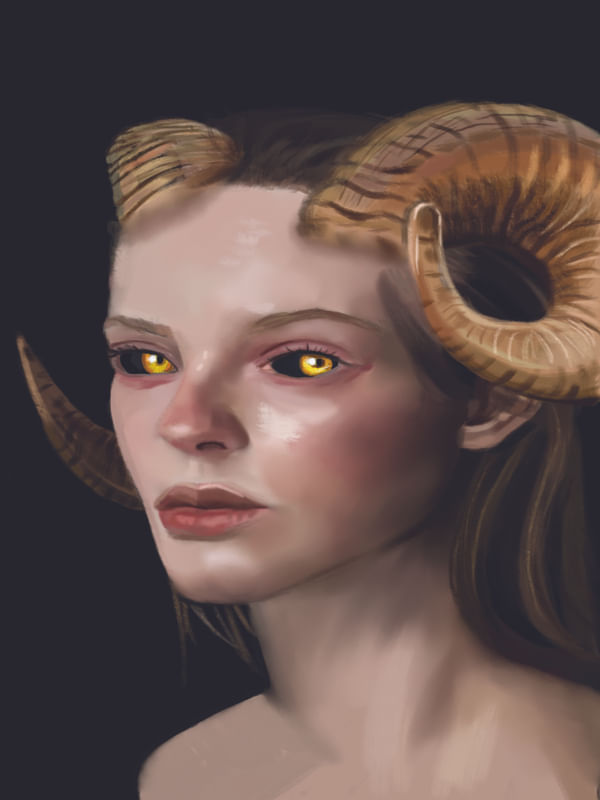 DEMON YELLOW EYES