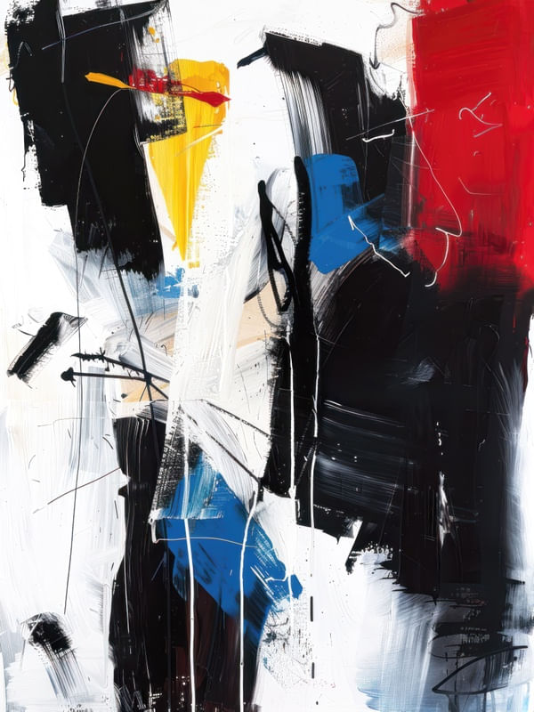 CHAOTIC BRUSHSTROKES BY AI