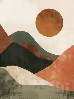 ILLUMINATED MOUNTAIN BY AI