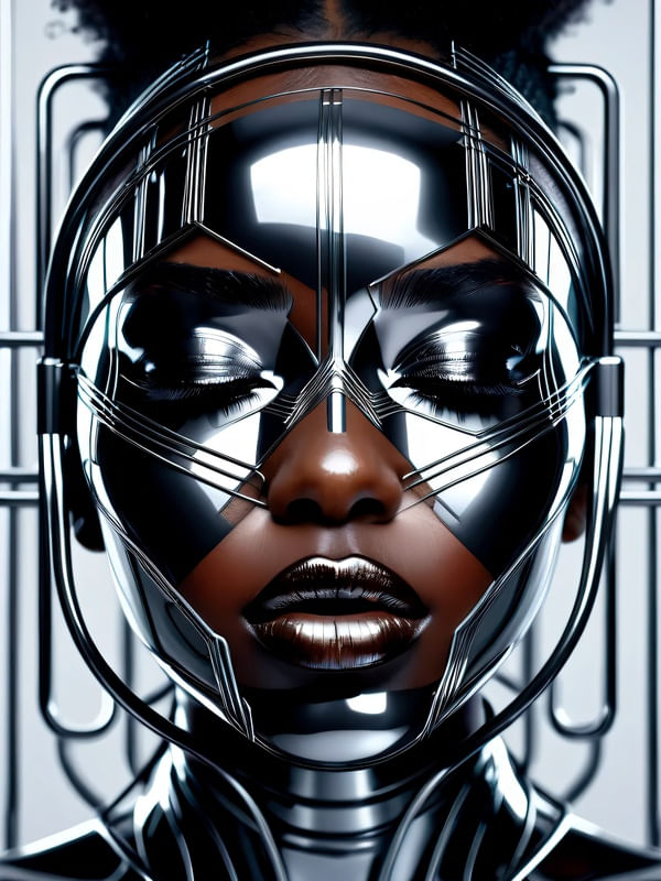 BELEZA AFRO METÁLICA 02 BY AI