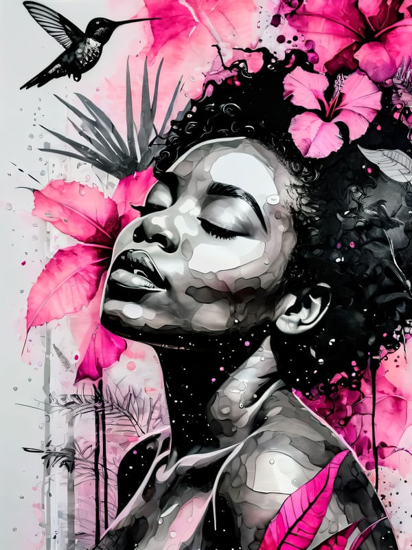 BELEZA AFRO EM NATUREZA VIVA 02 BY AI
