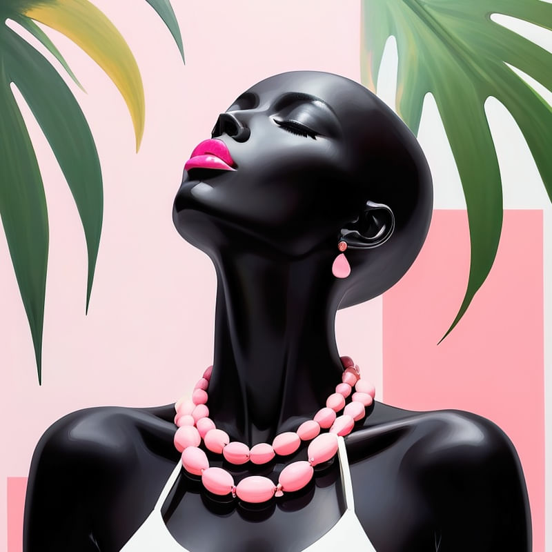 BELEZA AFRO EM POSE NATURAL II BY AI