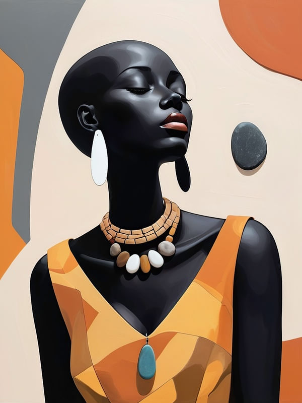 BELEZA AFRO EM POSE NATURAL III BY AI