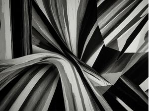 ABSTRACT PATTERNS IN BLACK AND WHITE BY AI