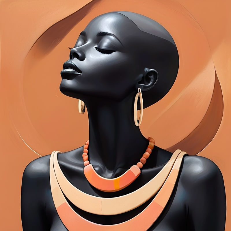 BELEZA AFRO EM POSE NATURAL IV BY AI