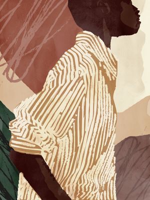 CORES MEDITERRÂNEAS - MODELO EM VERDE E TERRACOTA - DÍPTICO I