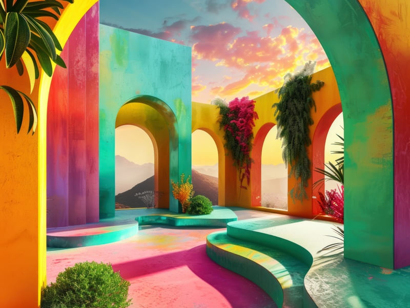 SANCTUARY OF COLORS BY AI