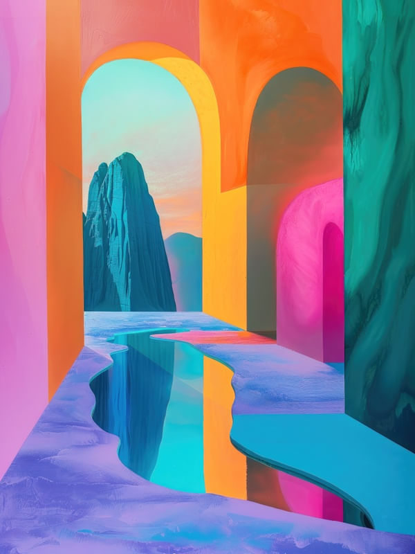 TEMPLE OF COLORS BY AI
