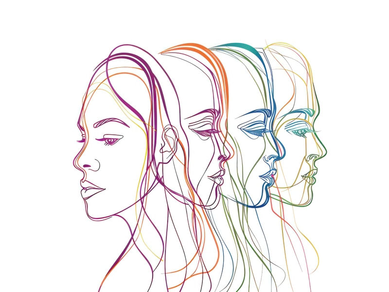 WOMAN OF PERSONALITIES BY AI