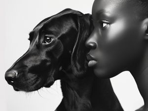 RETRATO COM MULHER E PET 06 BY AI