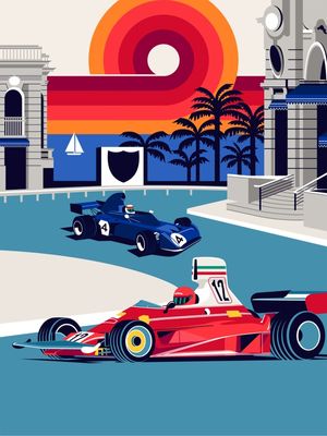 FORMULA RACE CARS IN MONACO