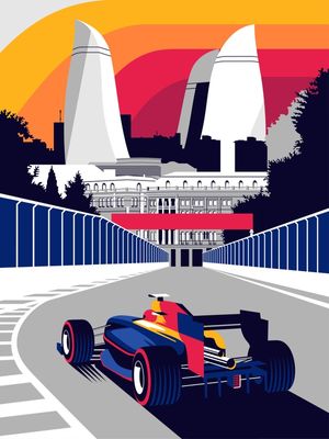 FORMULA RACE CAR IN BAKU