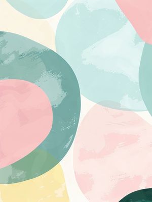 COLORFUL SPOTS IN PASTEL TONES BY AI