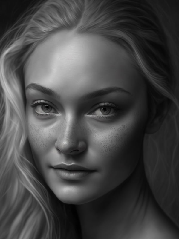 DARK BLONDE CONTRAST BY AI