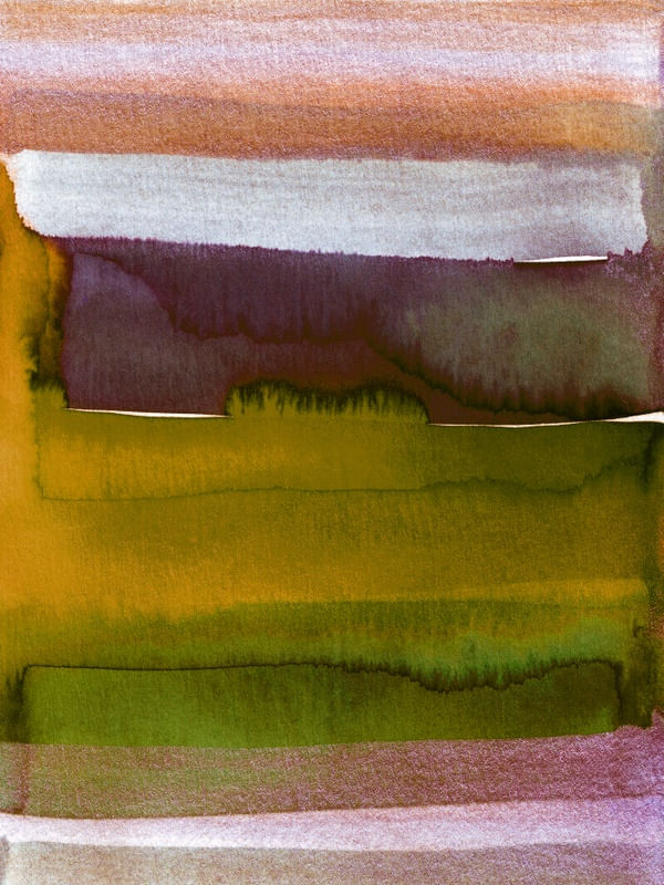 FREE SPIRIT 2 BOEMIO ABSTRATO ORGANICO AGUARELA PINTURA