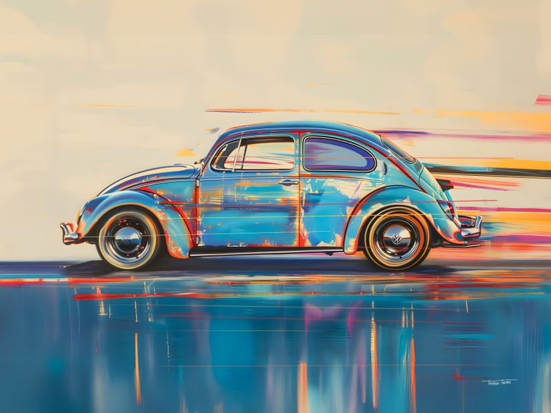 BEETLE BLUE BY AI